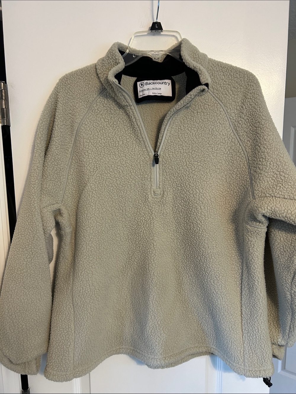 Women’s Half-Zip Fleece Pullover - Light Gray